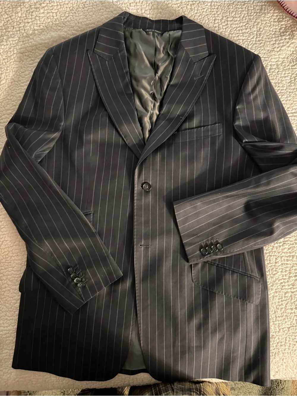 Banana Republic Black Pinstripe Men's Blazer